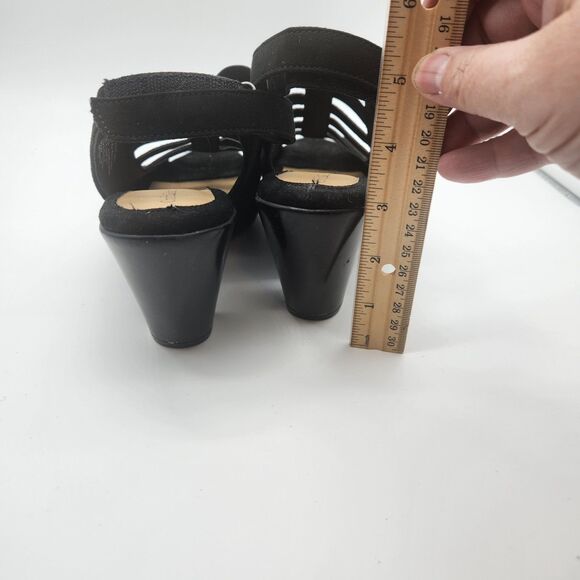 Womens Croft & Barrow Shay Black Ortholite Caged High Heels Size 7M - Picture 5 of 8